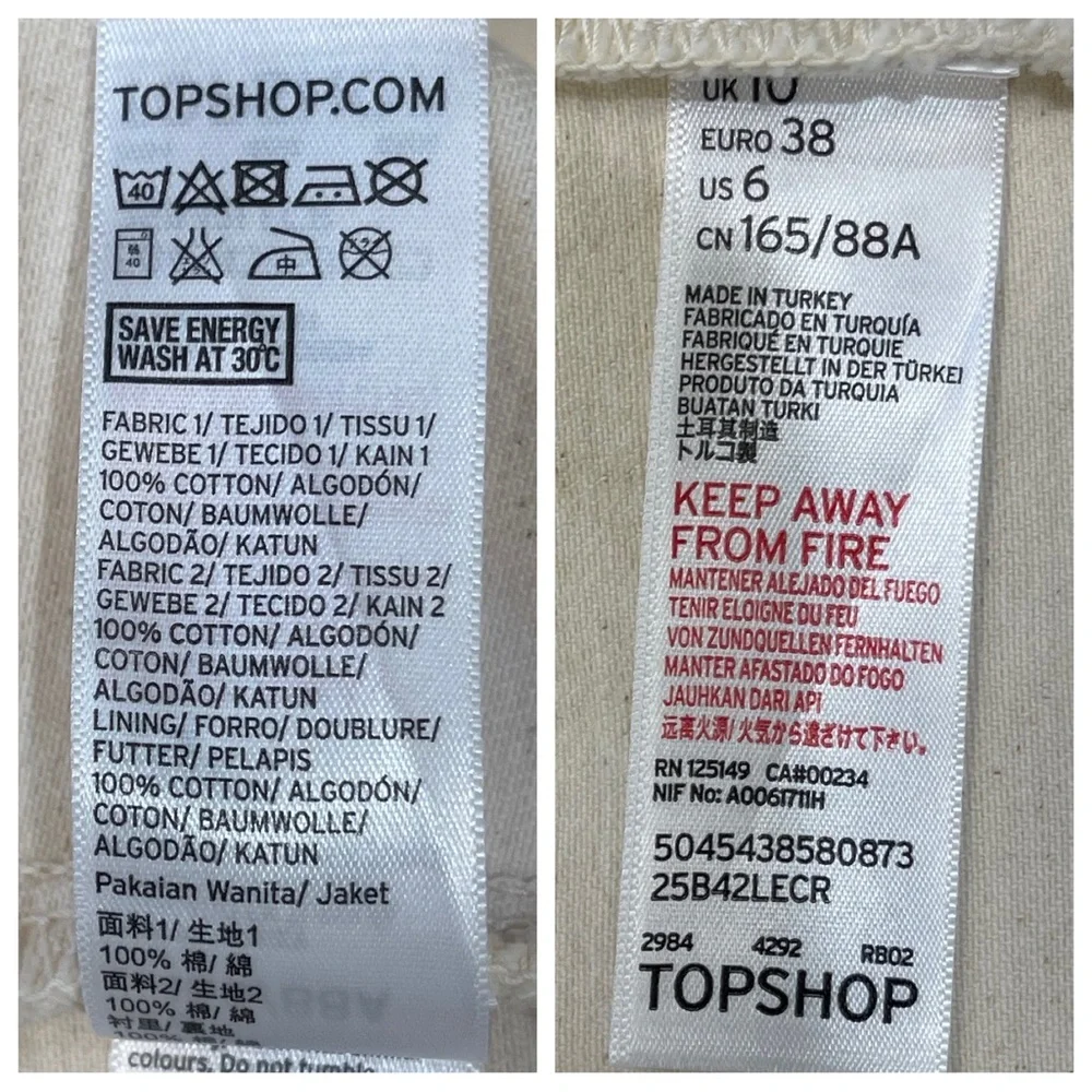 Topshop boutique denim jacket
